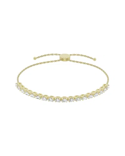 LAB GROWN DIAMONDS 14K 0.75 CT. TW. LAB GROWN DIAMOND TENNIS BOLO BRACELET