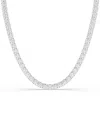 Lab Grown Diamonds 14k 0.00 Ct. Tw. Lab-grown Diamond Necklace In Silver