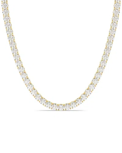 Lab Grown Diamonds 14k 0.00 Ct. Tw. Lab-grown Diamond Necklace In Gold