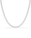 Lab Grown Diamonds 14k 0.00 Ct. Tw. Lab-grown Diamond Necklace In Metallic