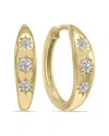Lab Grown Diamonds 14k 0.20 Ct. Tw. Lab-grown Diamond Huggie Hoops