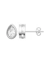 Lab Grown Diamonds 14k 0.25 Ct. Tw. Lab-grown Diamond Earrings In Silver