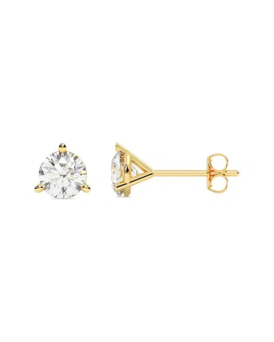Lab Grown Diamonds 14k 4.00 Ct. Tw. Lab-grown Diamond Earrings In Yellow