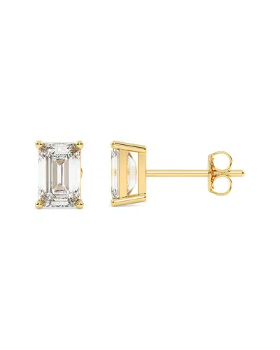 Lab Grown Diamonds 14k 0.25 Ct. Tw. Lab-grown Diamond Earrings In Burgundy