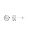 Lab Grown Diamonds 14k 0.25 Ct. Tw. Lab-grown Diamond Earrings In Metallic