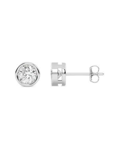 Lab Grown Diamonds 14k 0.25 Ct. Tw. Lab-grown Diamond Earrings In Metallic