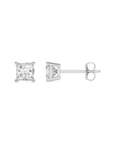 Lab Grown Diamonds 14k 0.25 Ct. Tw. Lab-grown Diamond Earrings In Silver