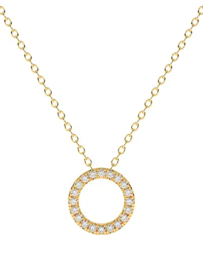 Lab Grown Diamonds 14k 0.50 Ct. Tw. Lab-grown Diamond Necklace In Gold