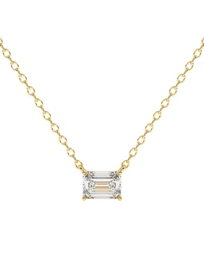 Lab Grown Diamonds 14k 0.25 Ct. Tw. Lab-grown Diamond Necklace In Brown