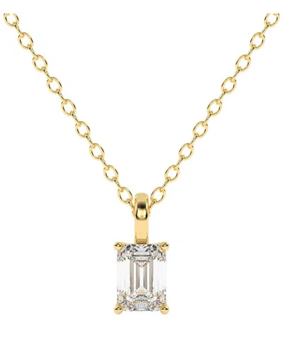 Lab Grown Diamonds 14k 0.25 Ct. Tw. Lab-grown Diamond Necklace In Gold