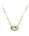 Lab Grown Diamonds 14k 0.25 Ct. Tw. Lab-grown Diamond Necklace In Gold
