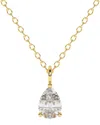 Lab Grown Diamonds 14k 0.25 Ct. Tw. Lab-grown Diamond Necklace In Gold