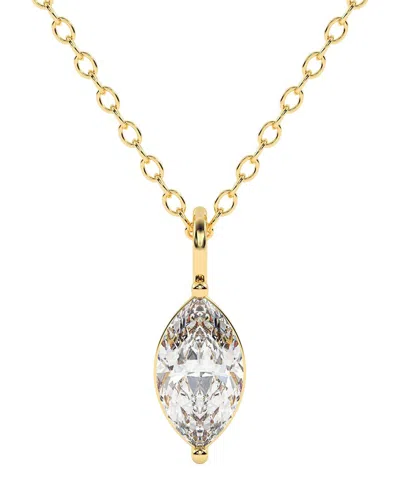 Lab Grown Diamonds 14k 0.25 Ct. Tw. Lab-grown Diamond Necklace In Gold