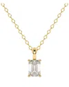 Lab Grown Diamonds 14k 0.25 Ct. Tw. Lab-grown Diamond Necklace In Gold