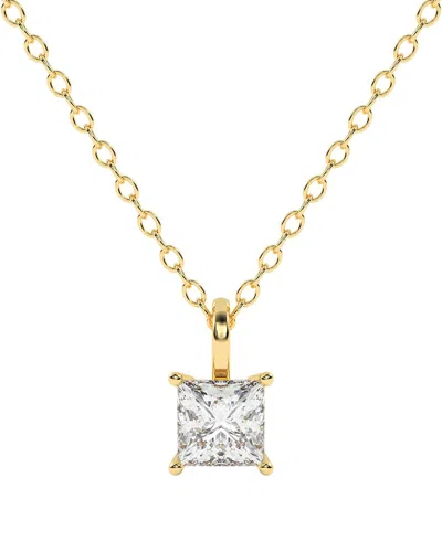 Lab Grown Diamonds 14k 0.25 Ct. Tw. Lab-grown Diamond Necklace In Gold