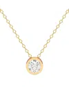 Lab Grown Diamonds 14k 0.25 Ct. Tw. Lab-grown Diamond Necklace In Gold