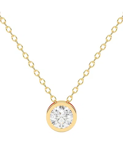 Lab Grown Diamonds 14k 0.25 Ct. Tw. Lab-grown Diamond Necklace In Gold