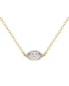 Lab Grown Diamonds 14k 0.25 Ct. Tw. Lab-grown Diamond Necklace In Gold
