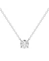 Lab Grown Diamonds 14k 0.25 Ct. Tw. Lab-grown Diamond Necklace In Metallic