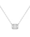 Lab Grown Diamonds 14k 0.75 Ct. Tw. Lab-grown Diamond Necklace In Silver