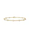 Lab Grown Diamonds 14k 0.54 Ct. Tw. Lab-grown Diamond Station Bracelet In Gold