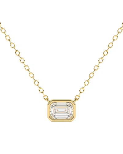 Lab Grown Diamonds 14k 0.25 Ct. Tw. Lab-grown Diamond Necklace In Gold