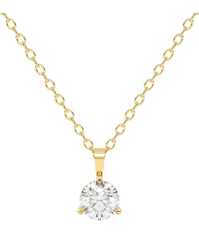 Lab Grown Diamonds 14k 0.33 Ct. Tw. Lab-grown Diamond Necklace In Gold