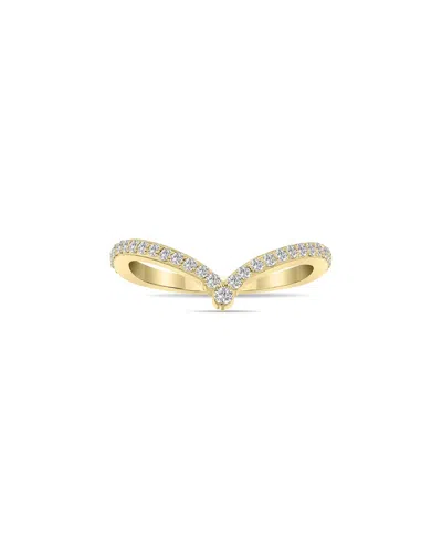 Lab Grown Diamonds 14k 0.33 Ct. Tw. Lab-grown Diamond V-shape Ring In Gold
