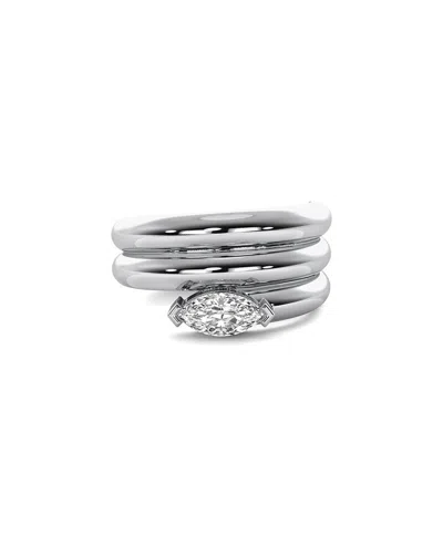 Lab Grown Diamonds 14k 0.40 Ct. Tw. Lab-grown Diamond Ring In Metallic