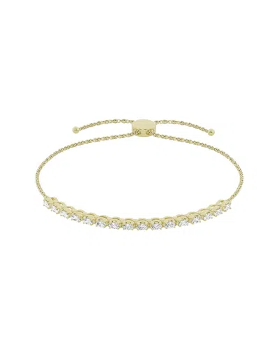 Lab Grown Diamonds 14k 0.50 Ct. Tw. Lab-grown Diamond Bolo Bracelet In Gold