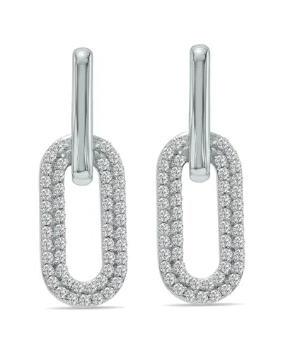 Lab Grown Diamonds 14k 0.50 Ct. Tw. Lab-grown Diamond Dangle Earrings In Metallic