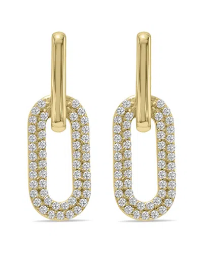 Lab Grown Diamonds 14k 0.50 Ct. Tw. Lab-grown Diamond Dangle Earrings In Gold