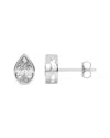 Lab Grown Diamonds 14k 0.75 Ct. Tw. Lab-grown Diamond Earrings In Silver