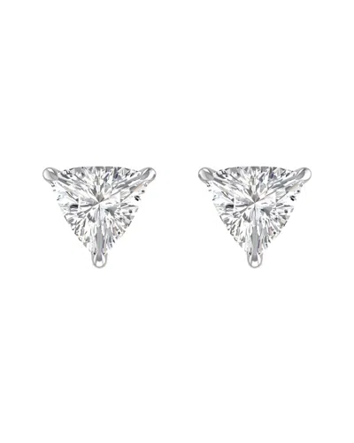 Lab Grown Diamonds 14k 0.50 Ct. Tw. Lab Grown Diamond Earrings In Metallic