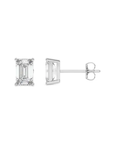 Lab Grown Diamonds 14k 0.50 Ct. Tw. Lab-grown Diamond Earrings In Metallic