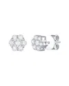 Lab Grown Diamonds 14k 0.50 Ct. Tw. Lab-grown Diamond Flower Earrings