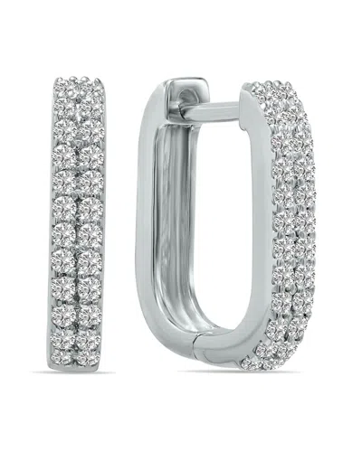 LAB GROWN DIAMONDS 14K 0.50 CT. TW. LAB-GROWN DIAMOND HUGGIE HOOPS