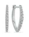 Lab Grown Diamonds 14k 0.50 Ct. Tw. Lab-grown Diamond Huggie Hoops
