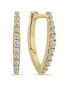 Lab Grown Diamonds 14k 0.50 Ct. Tw. Lab-grown Diamond Huggie Hoops