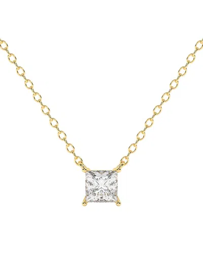 Lab Grown Diamonds Dnu 14k 1.00 Ct. Tw. Lab-grown Diamond Necklace In Gold