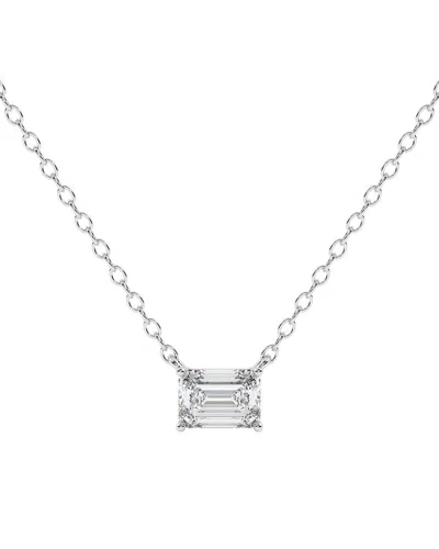 Lab Grown Diamonds 14k 0.50 Ct. Tw. Lab-grown Diamond Necklace In Burgundy