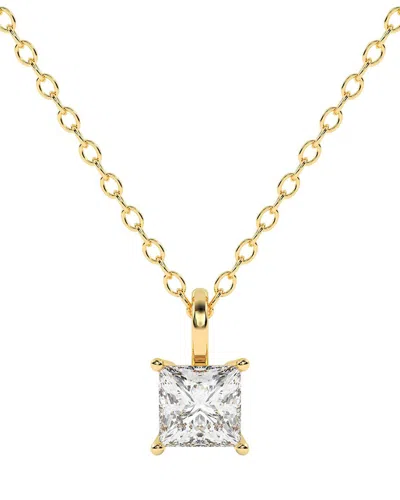 Lab Grown Diamonds 14k 0.50 Ct. Tw. Lab-grown Diamond Necklace In Gold