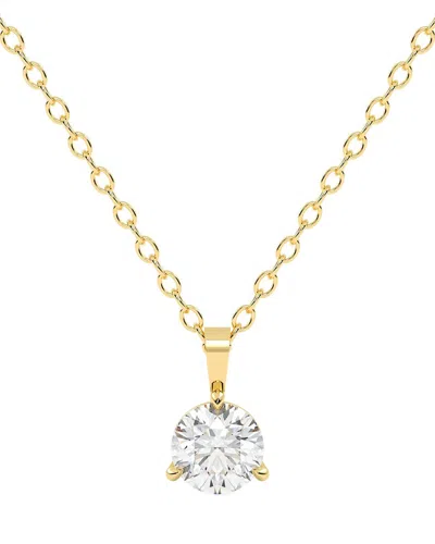 Lab Grown Diamonds 14k 0.50 Ct. Tw. Lab-grown Diamond Necklace In Brown
