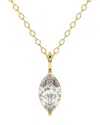 Lab Grown Diamonds 14k 0.50 Ct. Tw. Lab-grown Diamond Necklace In Gold