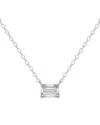 Lab Grown Diamonds 14k 0.75 Ct. Tw. Lab-grown Diamond Necklace In Metallic