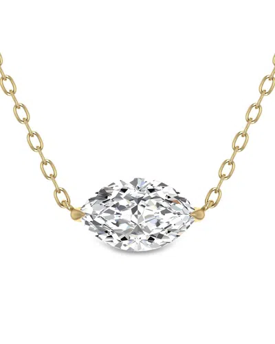 Lab Grown Diamonds 14k 0.50 Ct. Tw. Lab Grown Diamond Necklace No Col In Gold