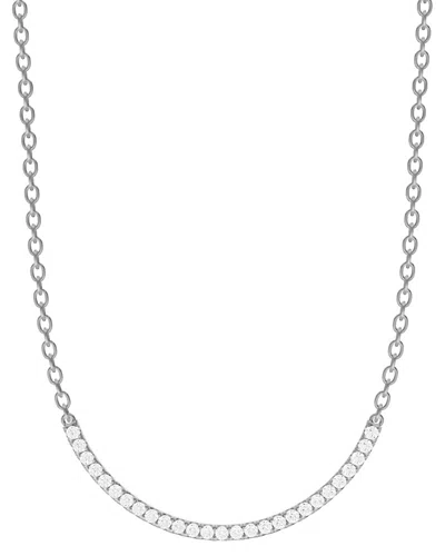 Lab Grown Diamonds 14k 0.50 Ct. Tw. Lab-grown Diamond Necklace In Metallic