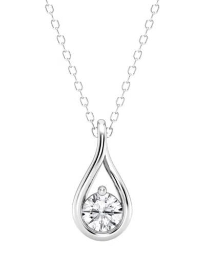 Lab Grown Diamonds 14k 0.50 Ct. Tw. Lab Grown Diamond Pendant In White