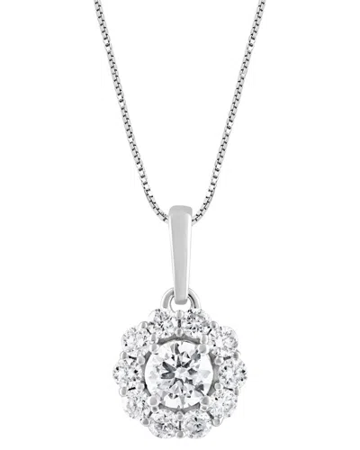 Lab Grown Diamonds 14k 0.50 Ct. Tw. Lab Grown Diamond Pendant In White