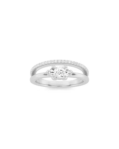 Lab Grown Diamonds 14k 0.50 Ct. Tw. Lab-grown Diamond Ring In Metallic